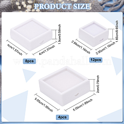 24Pcs Acrylic and Plastic Jewelry Box&nbsp;OBOX-BC0001-10