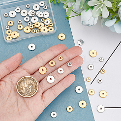 60Pcs 6 Style 304 Stainless Steel Beads&nbsp;STAS-DC0004-99