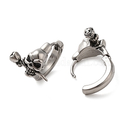 316 Surgical Stainless Steel Hoop Earrings&nbsp;EJEW-Q795-12AS