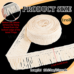 Cotton Cord Tassel Ribbon&nbsp;OCOR-WH0078-487B-02