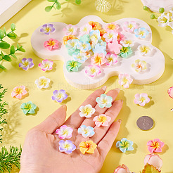 84Pcs 12 Styles Plumeria Opaque Resin Cabochons&nbsp;RESI-TA0004-32