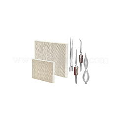 2Pcs 2 Styles Jewlery Honeycomb Quartz Soldering Board&nbsp;FIND-BC0013-39