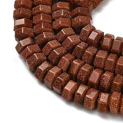 Synthetic Goldstone Beads Strands&nbsp;G-G317-A06-3x6mm