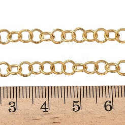 3.28 Feet Ion Plating(IP) 304 Stainless Steel Rolo Chains&nbsp;X-CHS-H007-31G