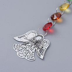 Chandelier Suncatchers Prisms Octogon Glass Chakra Hanging Pendant&nbsp;AJEW-G025-C05