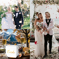 1 Set Square Printed Cardboard Boxes for Wedding Cards&nbsp;CBOX-SP0001-01B