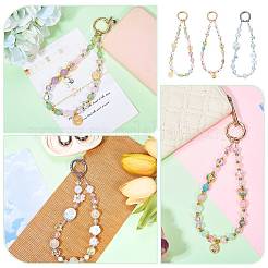 1Pc Glass Mobile Straps&nbsp;AJEW-SZ0002-95C