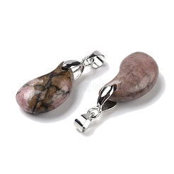 Natural Rhodonite Pendants&nbsp;G-NH0025-14P-10