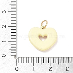 Valentine's Day 304 Stainless Steel Enamel Pendants&nbsp;SA-CBA08A6-07B-G