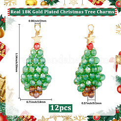 12Pcs Electroplate Glass Pendants&nbsp;FIND-BBC0004-82