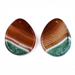 Natural Agate Crystal Pendants&nbsp;G-S295-18