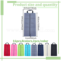 16Pcs 8 Colors Rectangle Oxford Fabric Shoes Storage Zipper Bags&nbsp;ABAG-GO0001-23