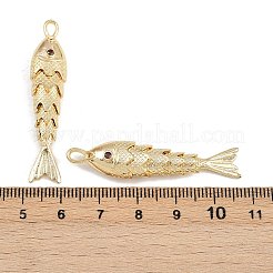 Brass Micro Pave Cubic Zirconia Pendants&nbsp;KK-A269-01C-G