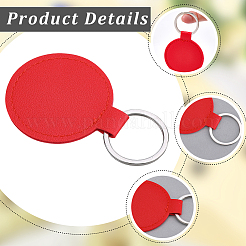 10Pcs PU Leather Keychains&nbsp;KEYC-CL0001-34B