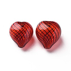 Transparent Handmade Blown Glass Globe Beads&nbsp;GLAA-T012-42