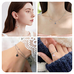 90Pcs 9 Styles Glass Triangle Pendants&nbsp;PALLOY-TAC0258