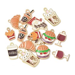 16Pcs 8 Styles Alloy Enamel Pendants&nbsp;ENAM-FP0002-50