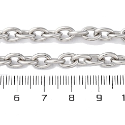 201 Stainless Steel Cable Chain Necklaces&nbsp;NJEW-Q013-12B-P