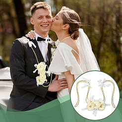Polyester Cord Wrist Corsages for Wedding&nbsp;HJEW-OC00253