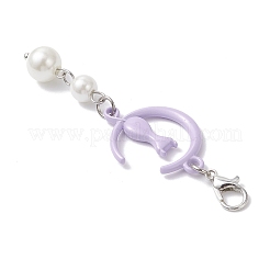 Moon with Cat Alloy Pendant Decorations&nbsp;HJEW-JM04200