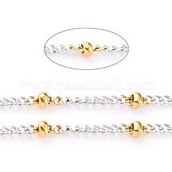 Two Tone 304 Stainless Steel Curb Chains&nbsp;CHS-B001-19