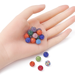 Pave Disco Ball Beads&nbsp;RB-YW0001-10