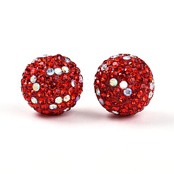 Polymer Clay Pave Rhinestone Beads&nbsp;RB-T018-01D