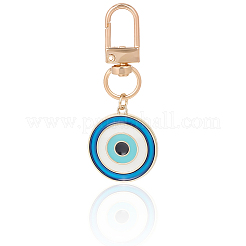 3Pcs Evil Eye Alloy Enamel Pendant Decoration&nbsp;HJEW-CP00037