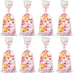 100Pcs Christmas Snowman Printed OPP Cellophane Candy Packaging Bags&nbsp;ABAG-GF0001-41B