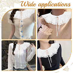 Polyester Embroidery Lace Collar&nbsp;AJEW-CY0002-85