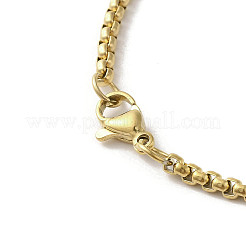 201 Stainless Steel Sun with Knot Pendant Necklaces&nbsp;NJEW-P293-07G