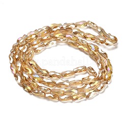 Electroplate Glass Beads Strands&nbsp;EGLA-P066-01A-AB04