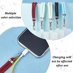 5 Sets 5 Colors Adjustable Nylon Phone Lanyards for Around The Neck&nbsp;AJEW-GA0005-50