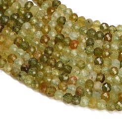 Natural Green Garnet Beads Strands&nbsp;GG-CBAA9B4-C03-02