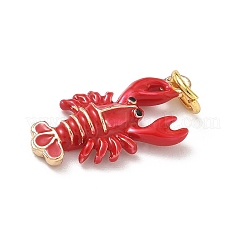 Alloy Enamel Pendants&nbsp;KK-H523-05B-G