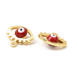 Brass Enamel Charms&nbsp;KK-K337-03G