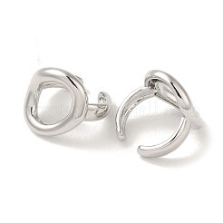 Rack Plating Brass Oval Cuff Earrings for Women&nbsp;EJEW-P280-05P