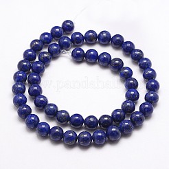 Natural Lapis Lazuli Bead Strands&nbsp;G-G953-03-8mm