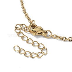 Ion Plating(IP) 304 Stainless Steel Braided Macrame Pouch Empty Stone Holder Necklace Making&nbsp;NJEW-JN04567-01