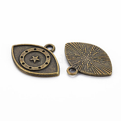 Tibetan Style Alloy Pendant Enamel & Rhinestone Settings&nbsp;TIBEP-N010-002AB-RS