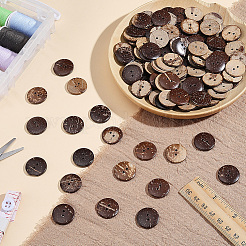 120Pcs Coconut Buttons&nbsp;COCO-CY0001-02