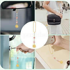 Sun Alloy Pendant Decorations&nbsp;HJEW-WH20003-56B