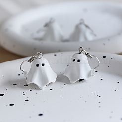 Ghost Alloy Resin Dangle Earrings&nbsp;FS-WG96166-01
