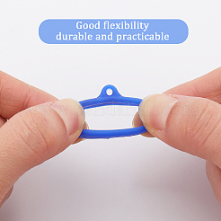 60Pcs 3 Style Silicone Pendant&nbsp;SIL-GF0001-28B