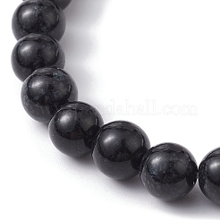 2Pcs 2 Colors Dyed Natural Malaysia Jade & Synthetic Hematite Stretch Bracelets Set&nbsp;BJEW-JB10041