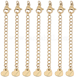 30Pcs 304 Stainless Steel Curb Chain Extender&nbsp;STAS-BM0001-08