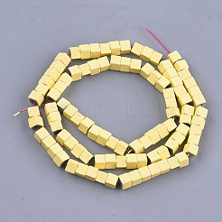 Spray Painted Non-magnetic Synthetic Hematite Beads Strands&nbsp;G-T116-22-02