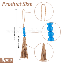 Round Wood Beads Pendant Decoration&nbsp;HJEW-OC00015