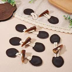 5 Pairs Resin Buttons&nbsp;BUTT-TA0001-48B