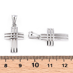 Rhodium Plated 925 Sterling Silver Pendants&nbsp;STER-T007-43P
